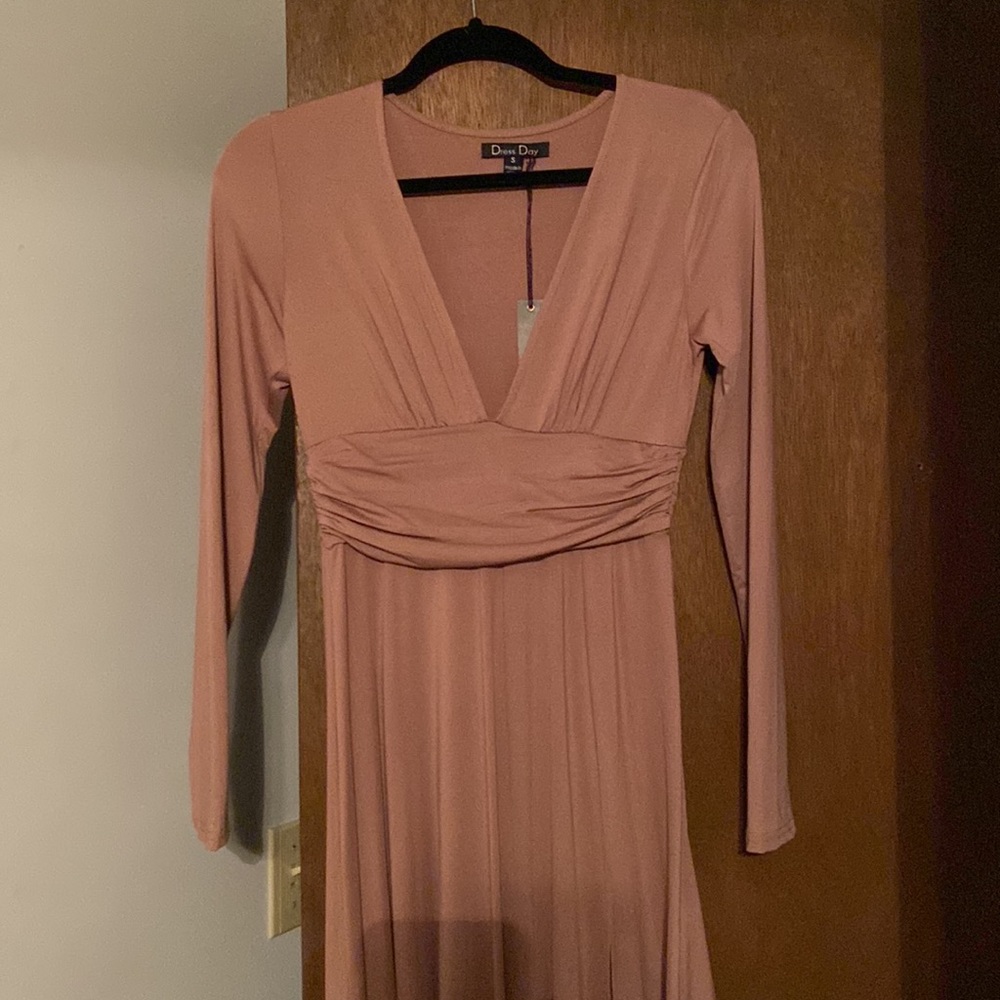Mauve maxi dress